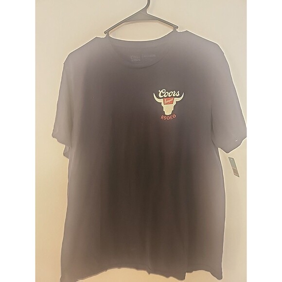 Coors Banquet Shirt Mens Size M Navy Blue Rodeo Graphic Short Sleeve - Picture 4 of 11